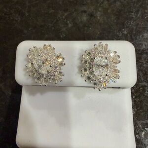 925 Silver Moissanite Earrings